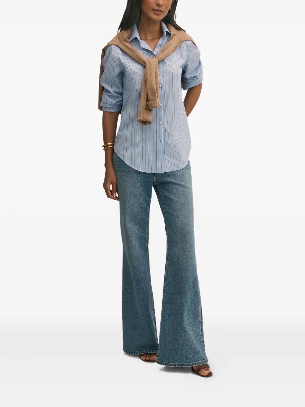 Brooks Brothers Gestreept blouse Blauw