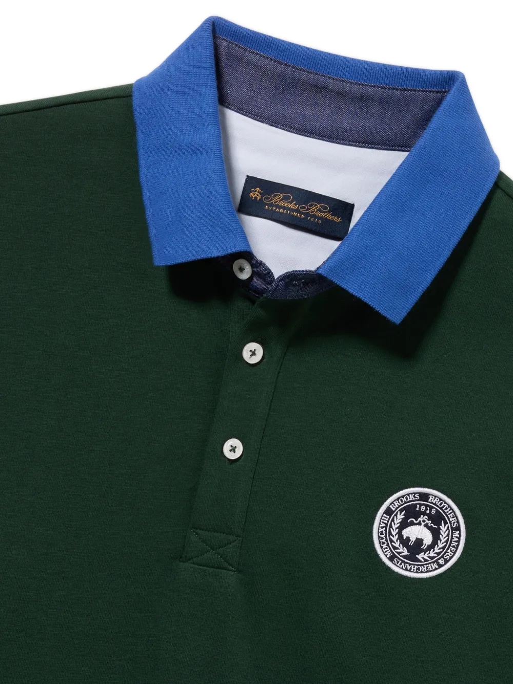  Brooks Brothers Logo-patch Polo Shirt - Green 