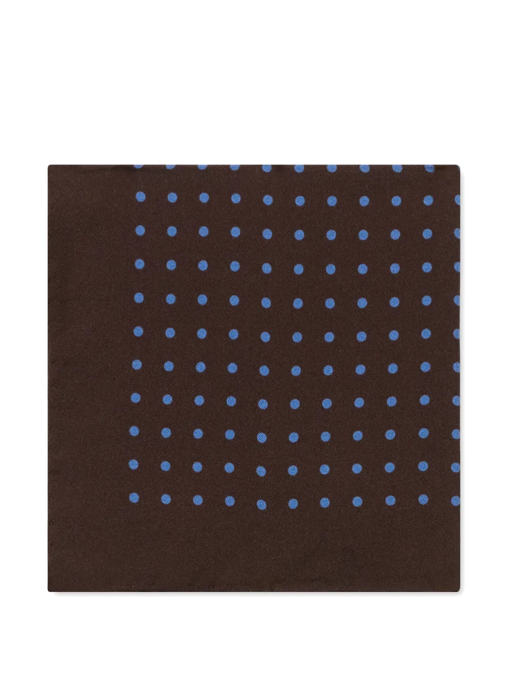 Brooks Brothers Polka Dot Silk Pochette - Brown 