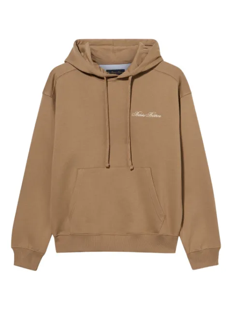 Brooks Brothers embroidered-logo cotton hoodie