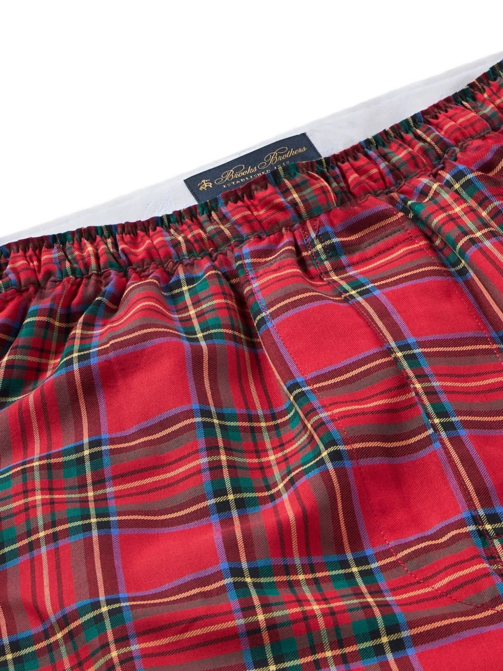 Brooks Brothers Katoenen boxershorts met tartan-ruit Rood