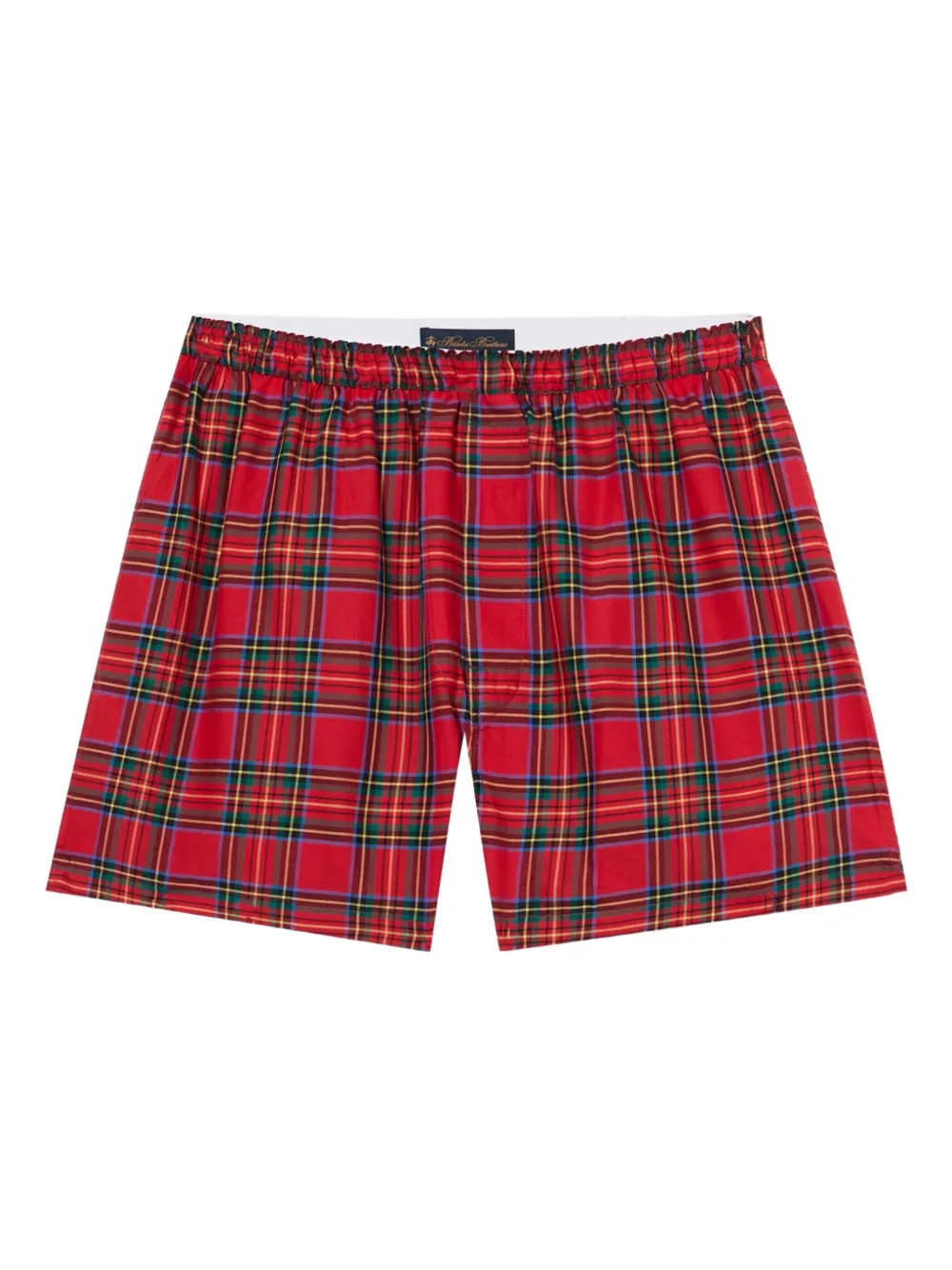 Brooks Brothers Boxer in cotone a quadri - Rosso