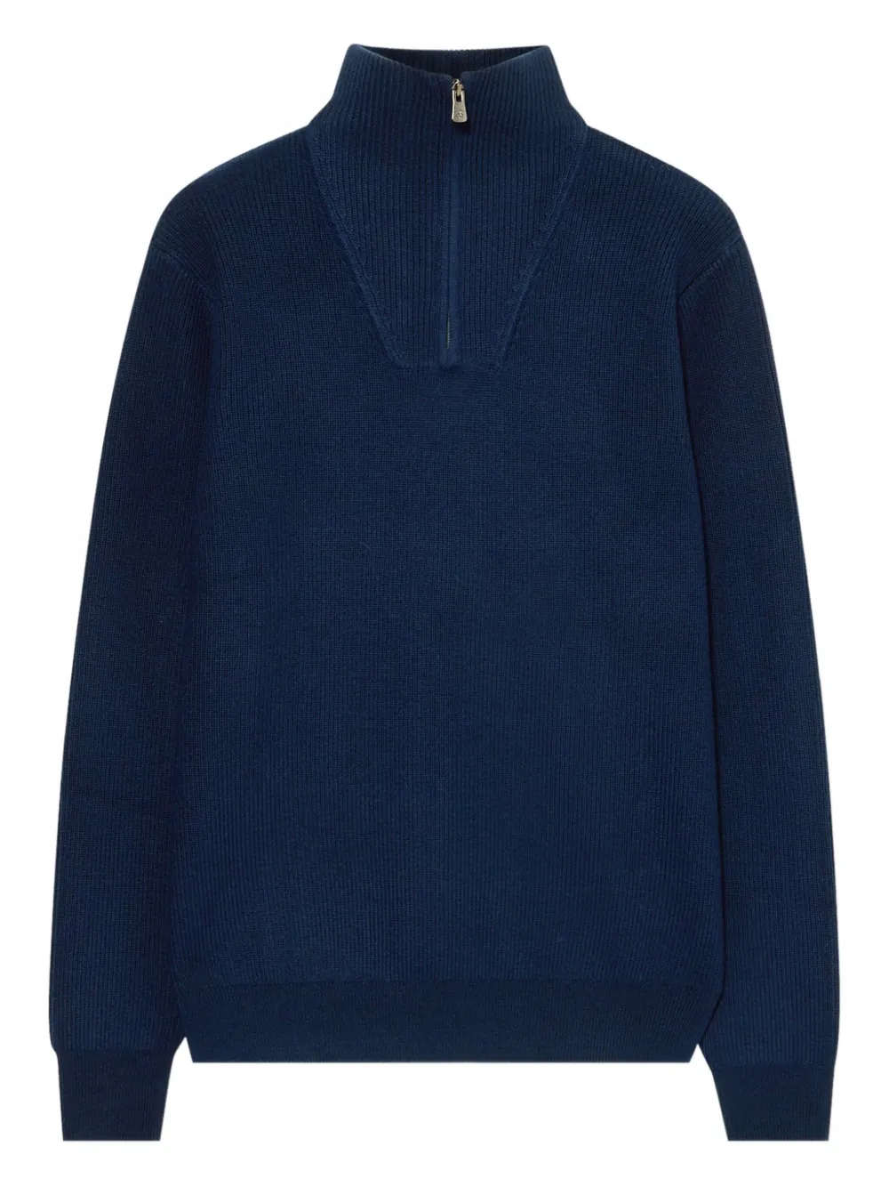 Brooks Brothers half-zip merino wool sweater | Blue | Image 1