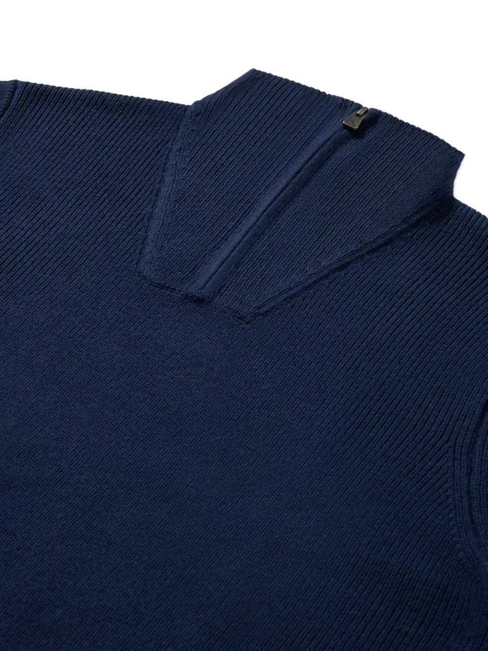 Brooks Brothers half-zip merino wool sweater - Blauw