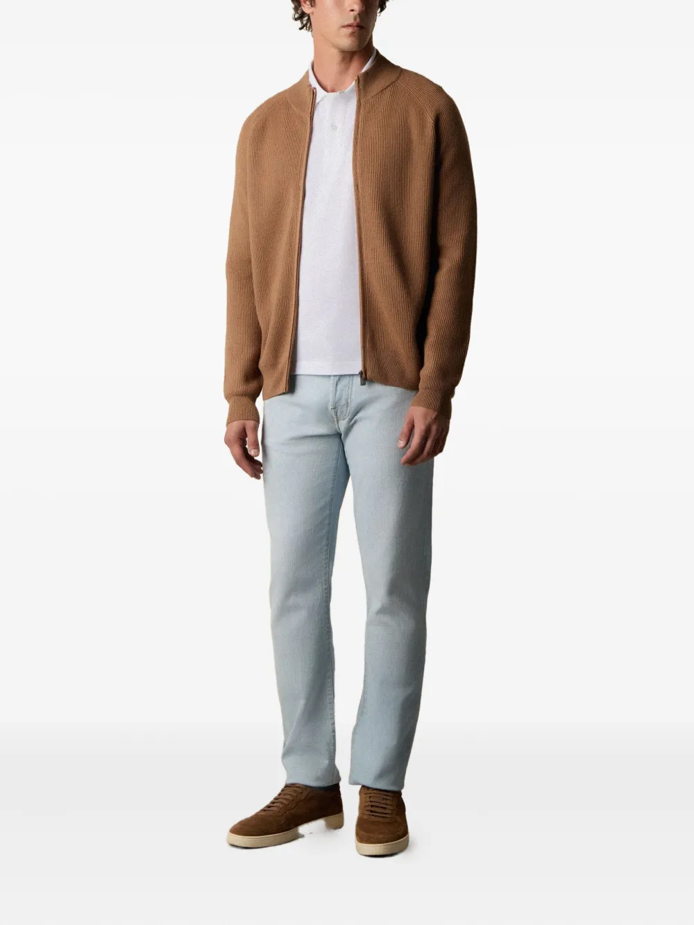 Brooks Brothers zip-up wool cardigan | Cardigans | Image 2
