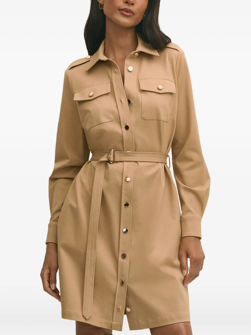 Brooks Brothers stretch cotton twill dress - Nude