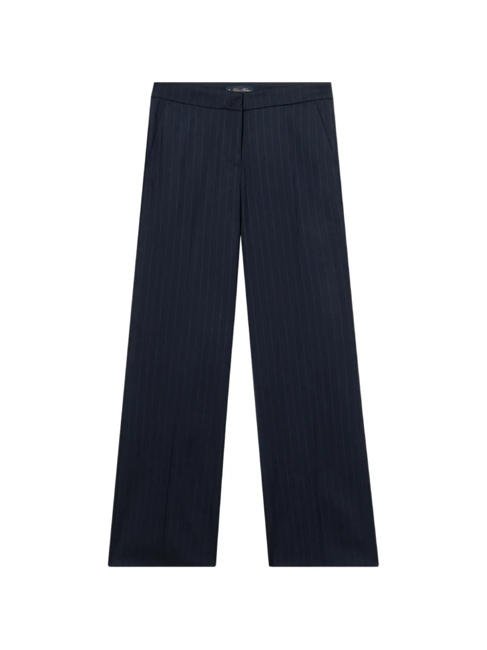 Brooks Brothers wide-leg pinstripe-print trousers - Blu