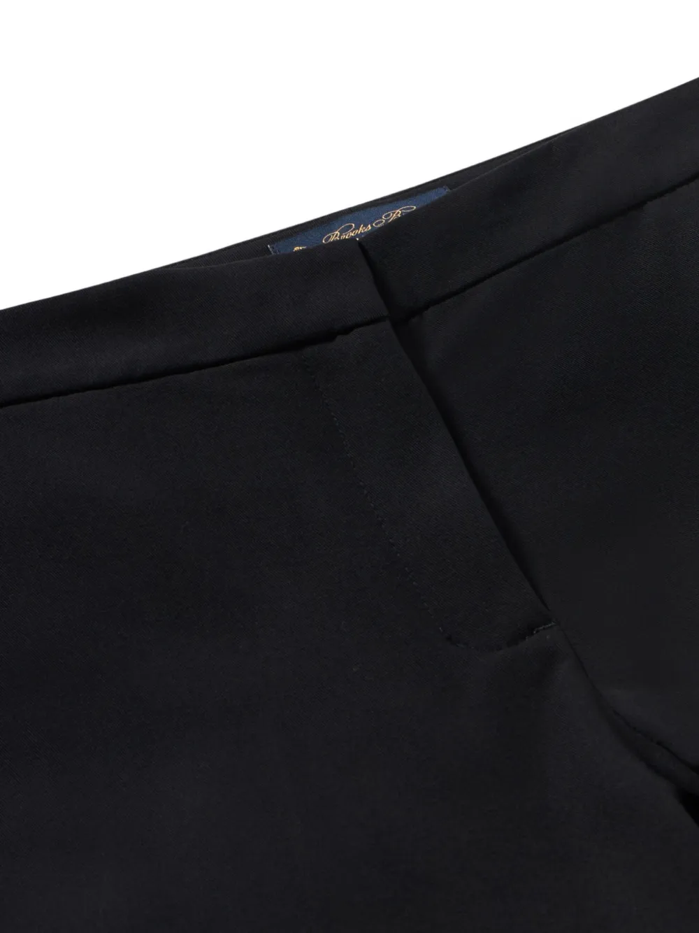 Brooks Brothers wide-leg virgin wool trousers - Zwart