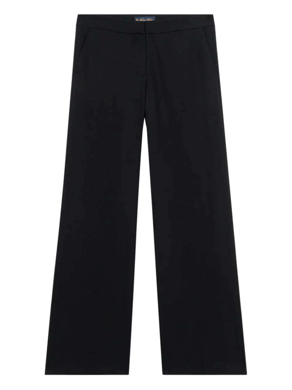 Brooks Brothers wide-leg virgin wool trousers - Nero