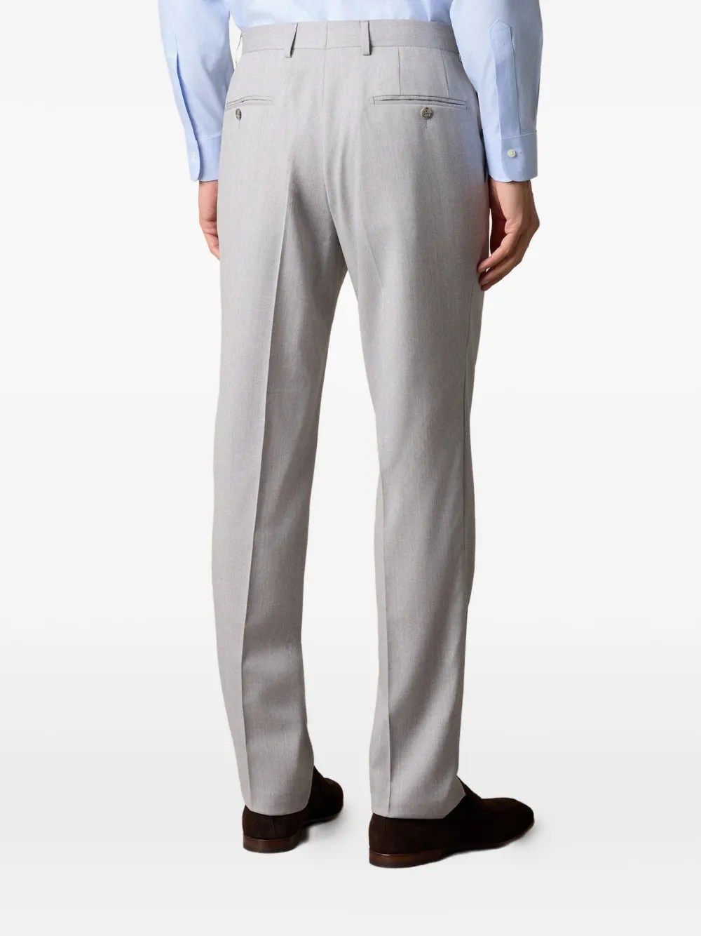 Brooks Brothers Broek van scheerwol Grijs