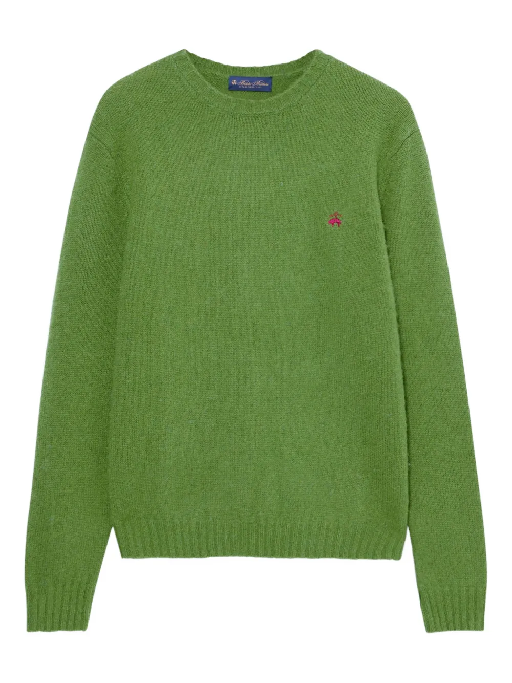 Brooks Brothers Shetland-wool crew-neck sweater | Green | Image 1