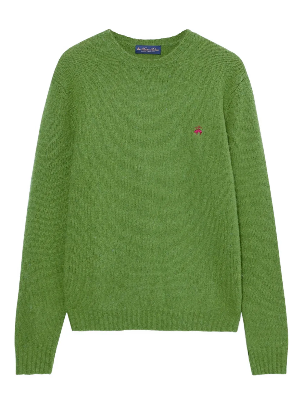 Brooks Brothers Maglione girocollo in lana Shetland - Verde