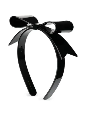 Miu Miu ベルベットヘアゴム | ブラック | FARFETCH JP