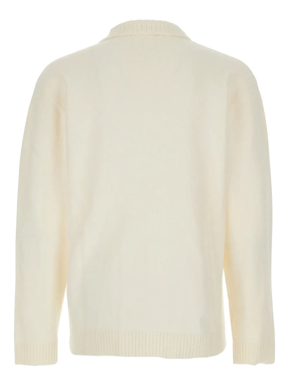 Represent knitted polo sweater - Beige