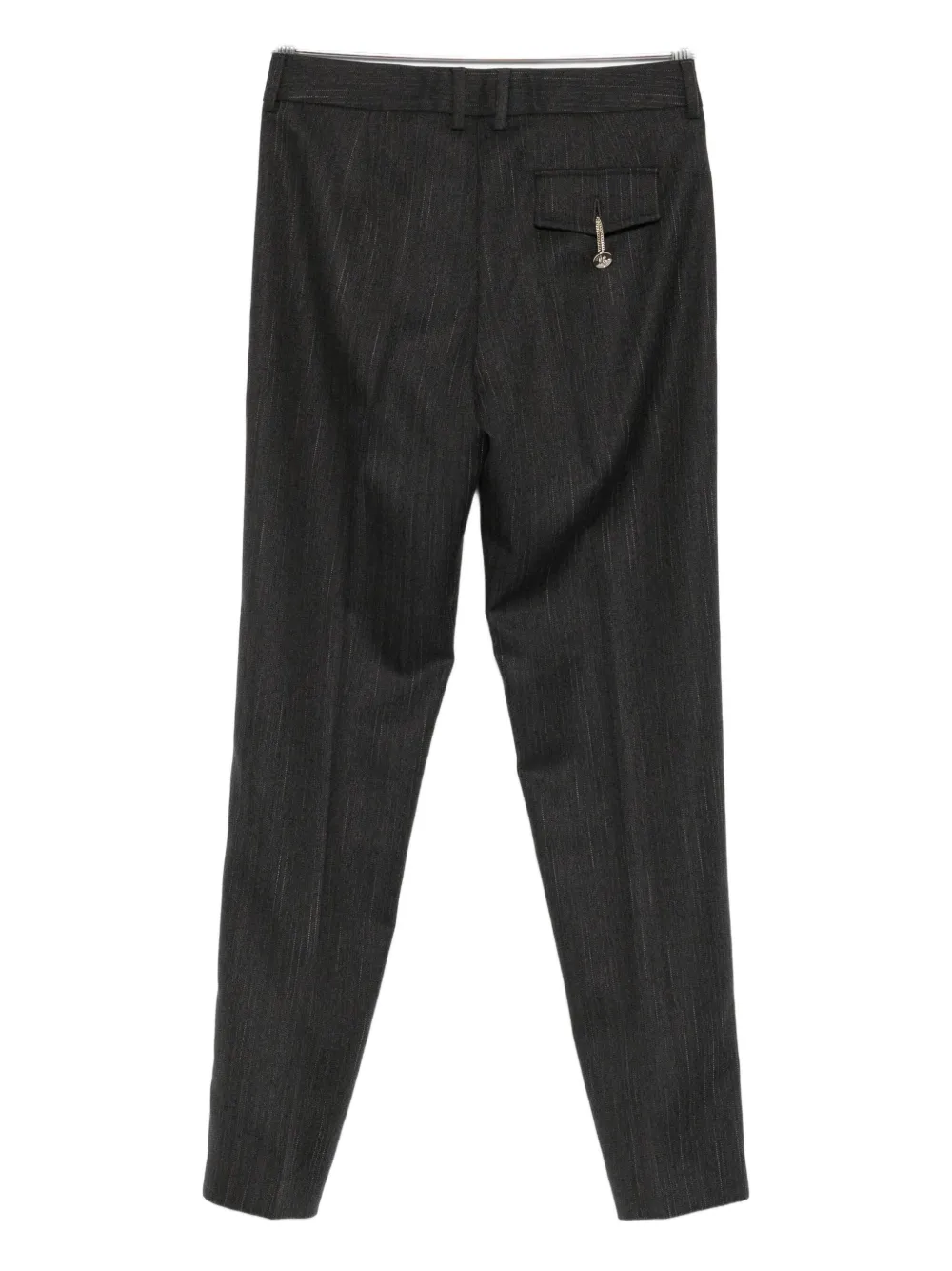 LIU JO pinstripe straight-leg trousers - Grijs