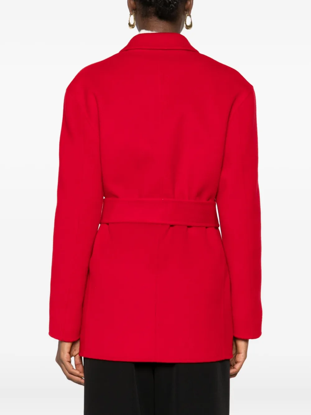 Alberta Ferretti Single-breasted Blazer In Red