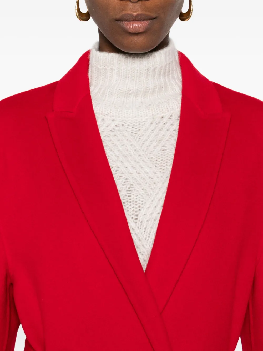 Alberta Ferretti Single-breasted Blazer In Red
