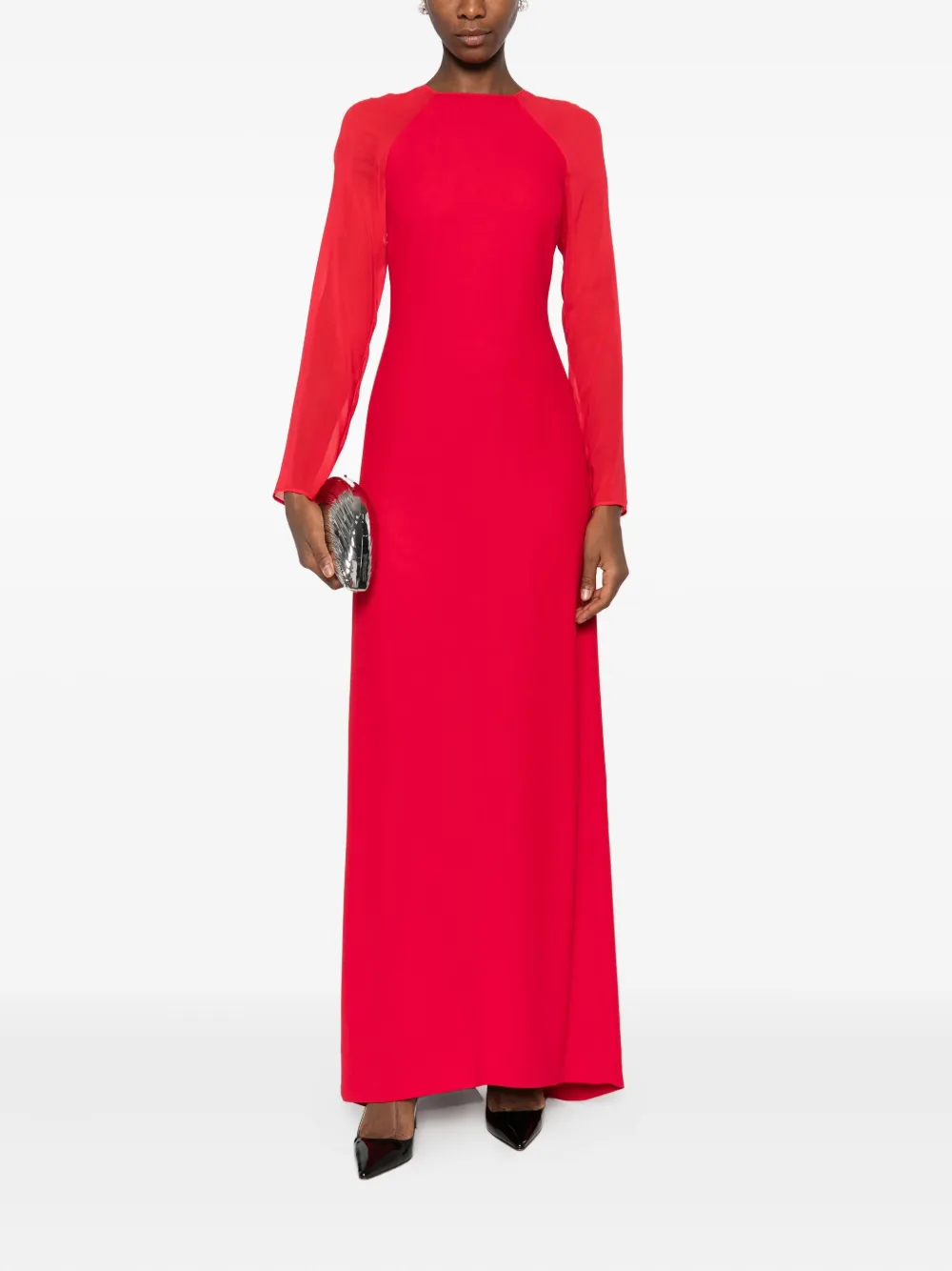 Alberta Ferretti ABITO CADY STRETCH - Rood