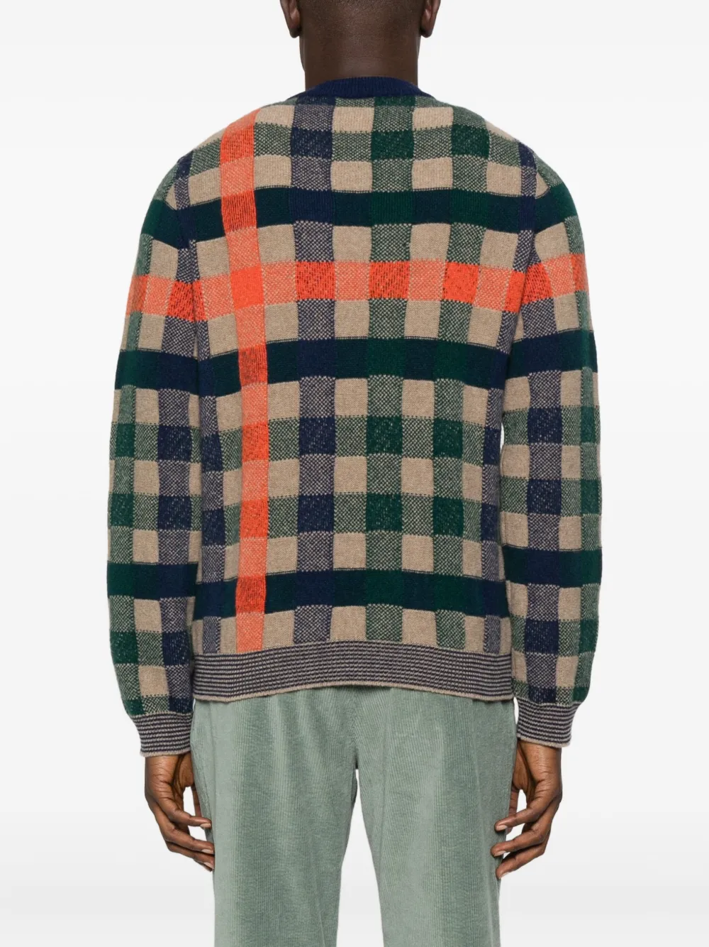 Paul Smith Geruite trui Beige