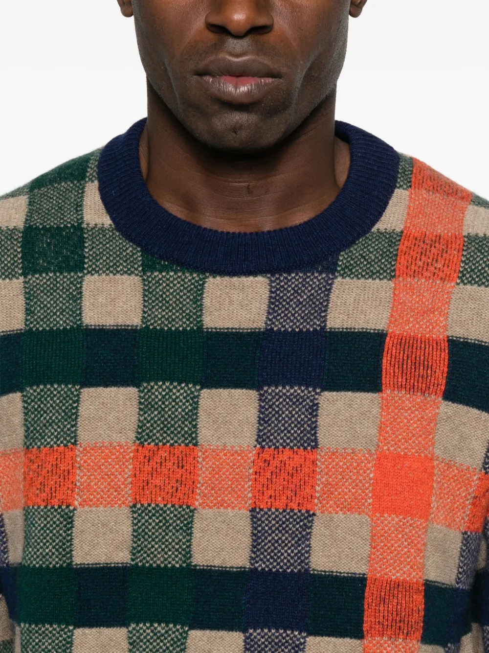 Paul Smith Geruite trui Beige