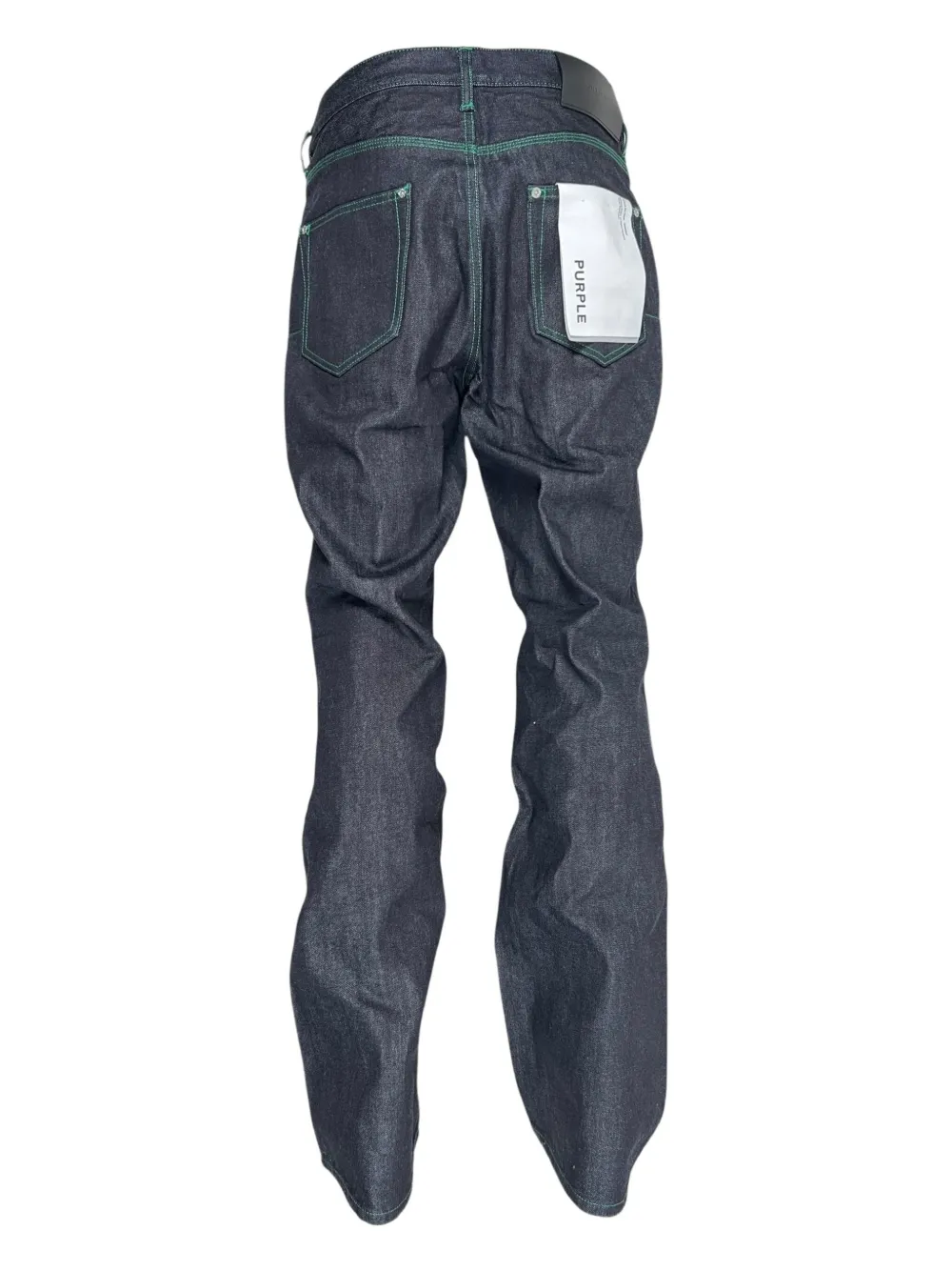 Purple Brand Contrast-stitch Bootcut Jeans In Blue