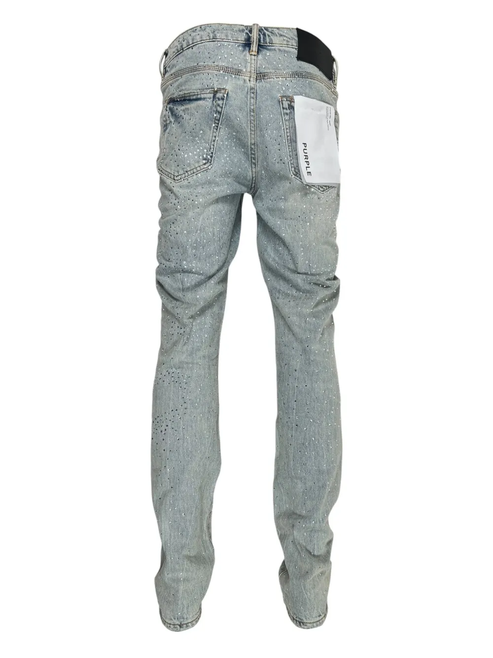 Purple Brand Atlin Blitz rhinestone-embellished jeans - Blauw