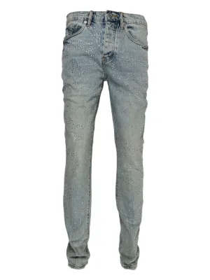 PURPLE BRAND スキニー Purple Brand ダメージ スキニージーンズ | ブラック | FARFETCH JP