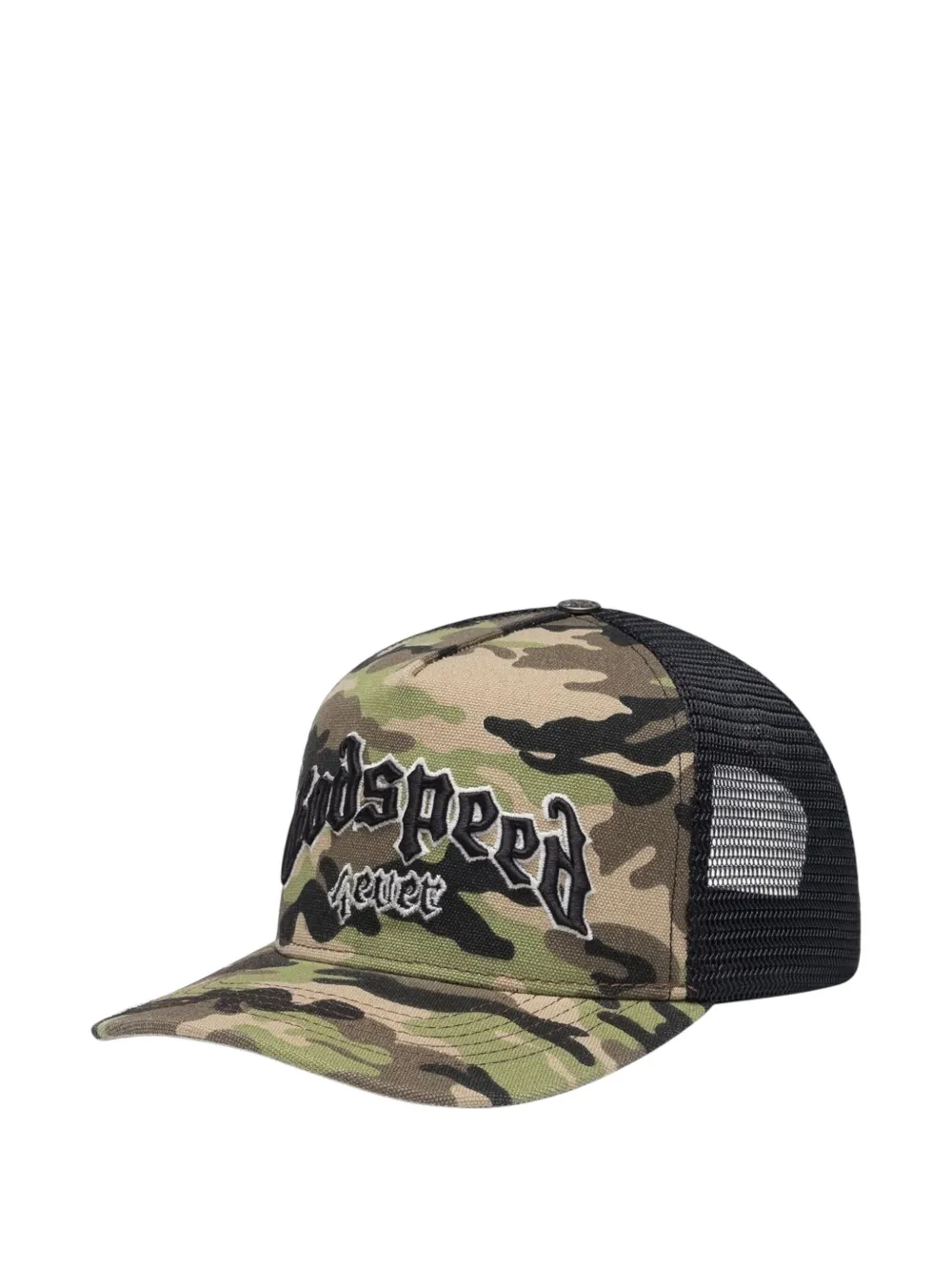 GODSPEED Forever Trucker camouflage-print baseball cap - Groen