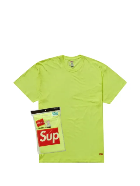 Supreme lot de deux t-shirts Hanes