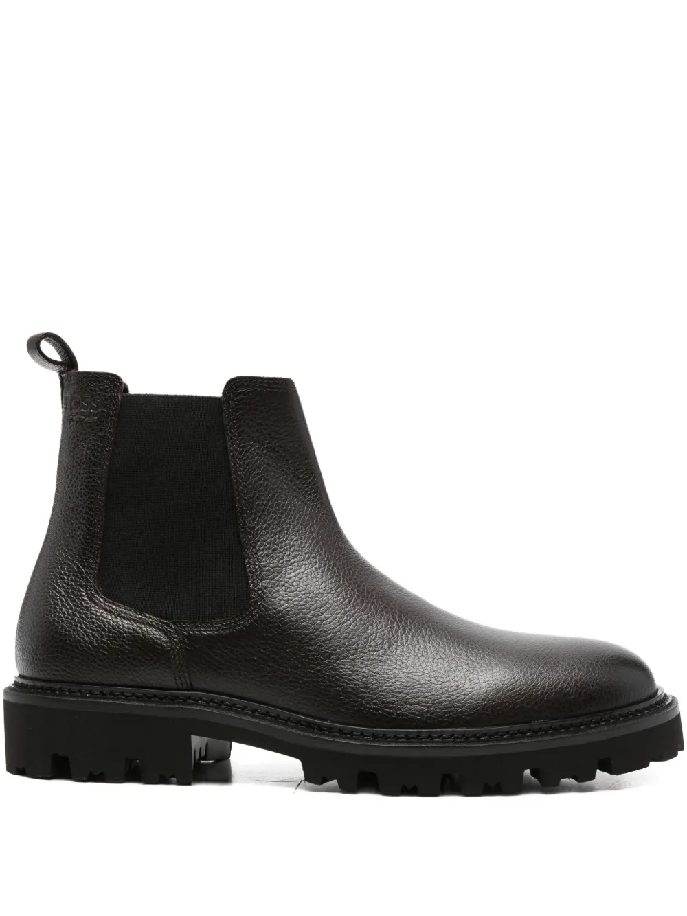 BOSS leather Chelsea boots Bruin