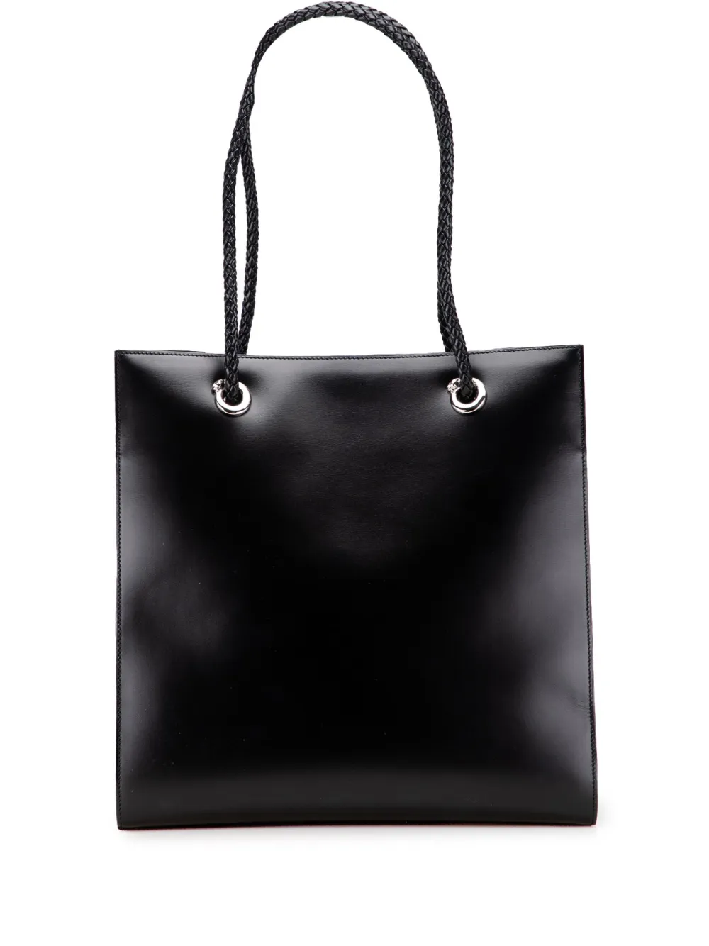 Cartier 2000-2010 レザー パンテール トートバッグ - ブラック Cartier 2000-2010 レザー パンテール トートバッグ - ブラック