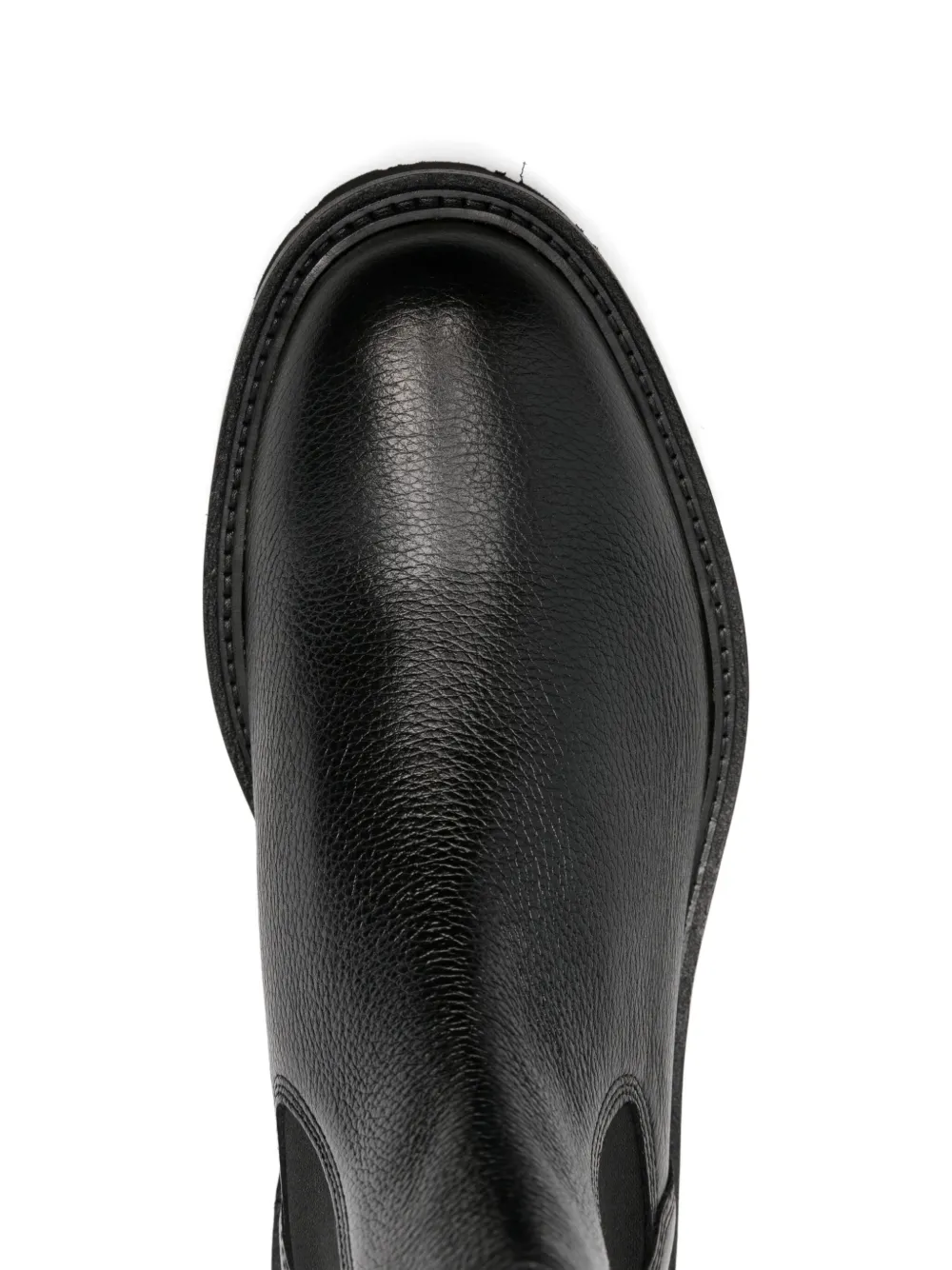 Hugo Boss Textured Chelsea Boots In Black