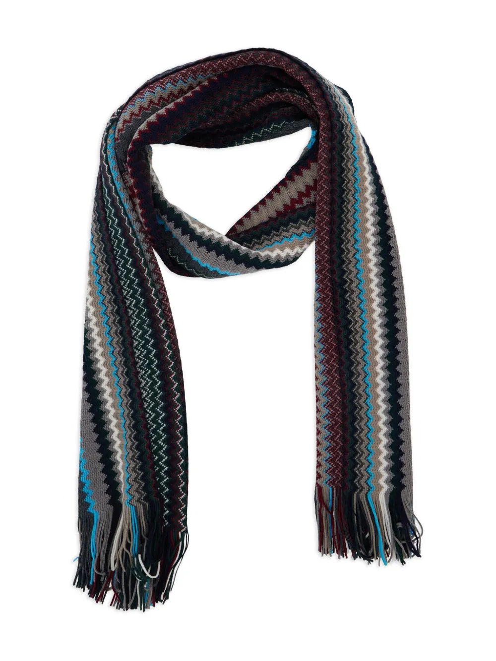 Missoni zigzag-pattern fringed scarf | Image 2