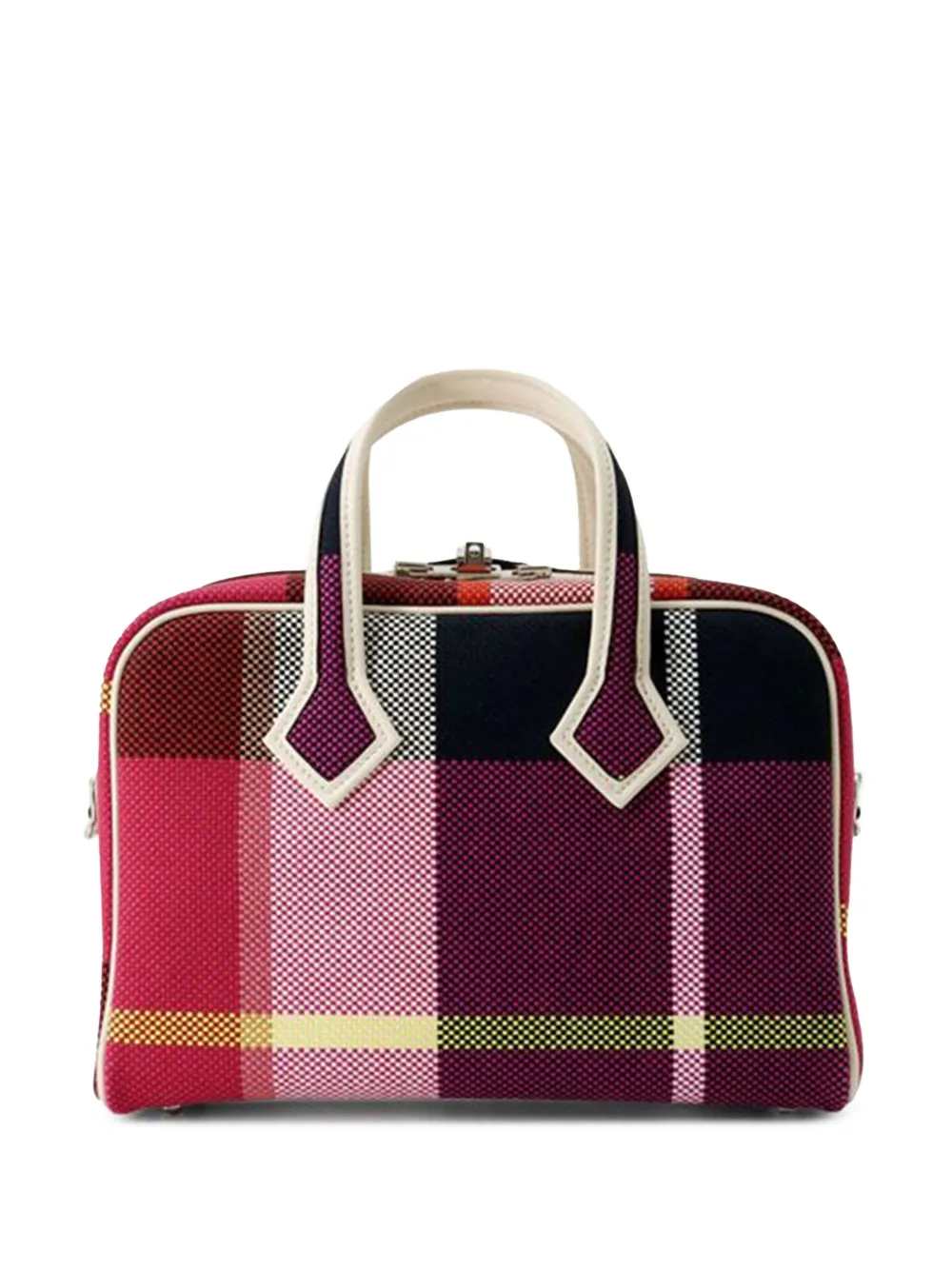 Hermès Pre-Owned 2023 ミニ トワル&スイフト ヴィクトリア III フールトゥ サッチェルバッグ - パープル Hermès Pre-Owned 2023 ミニ トワル&スイフト ヴィクトリア III フールトゥ サッチェルバッグ - パープル