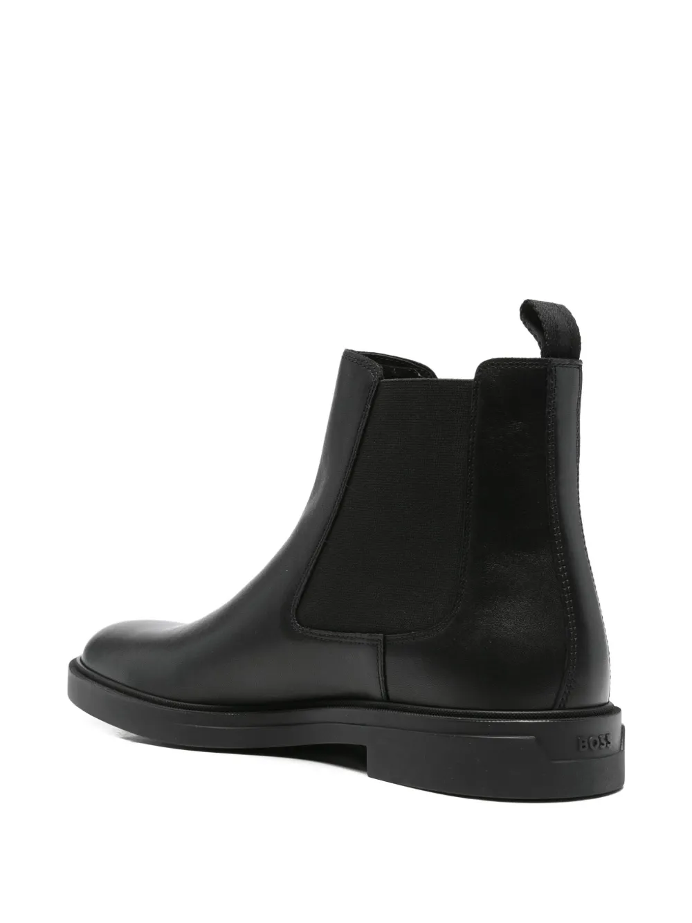 Hugo Boss Pull-tab Boots In Black