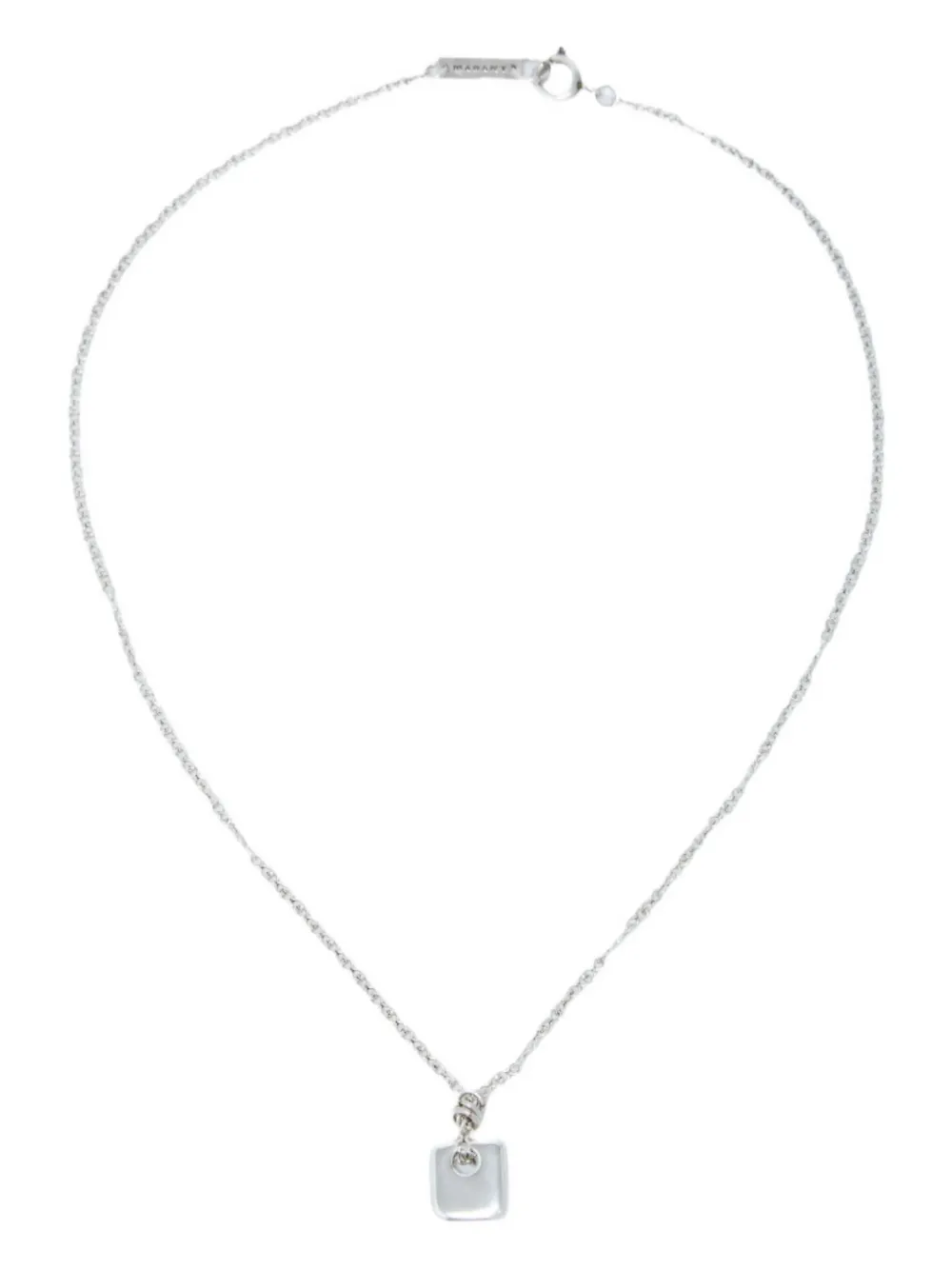 Isabel Marant Medallion-pendant Necklace In Silver