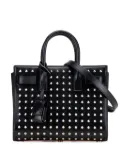 Saint Laurent Pre-Owned 2014 Nano Grain de Poudre Studded Sac de Jour satchel - Black