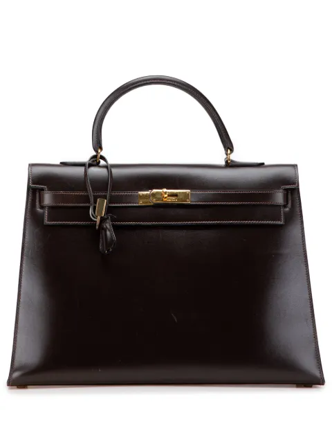 Hermès Pre-Owned sac à main Kelly Retourne 35 en cuir de veau (1977)