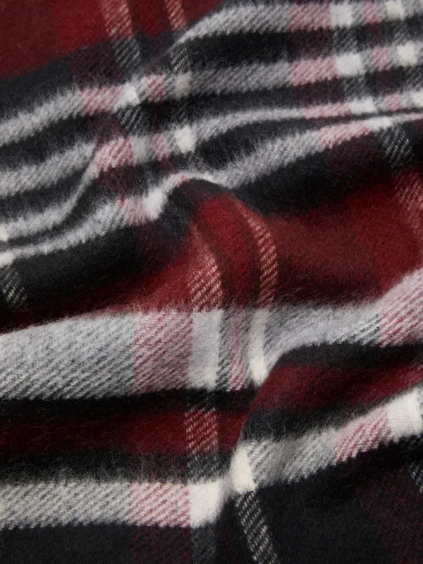 Acne Studios チェック ロゴ スカーフ | ブラック | FARFETCH JP