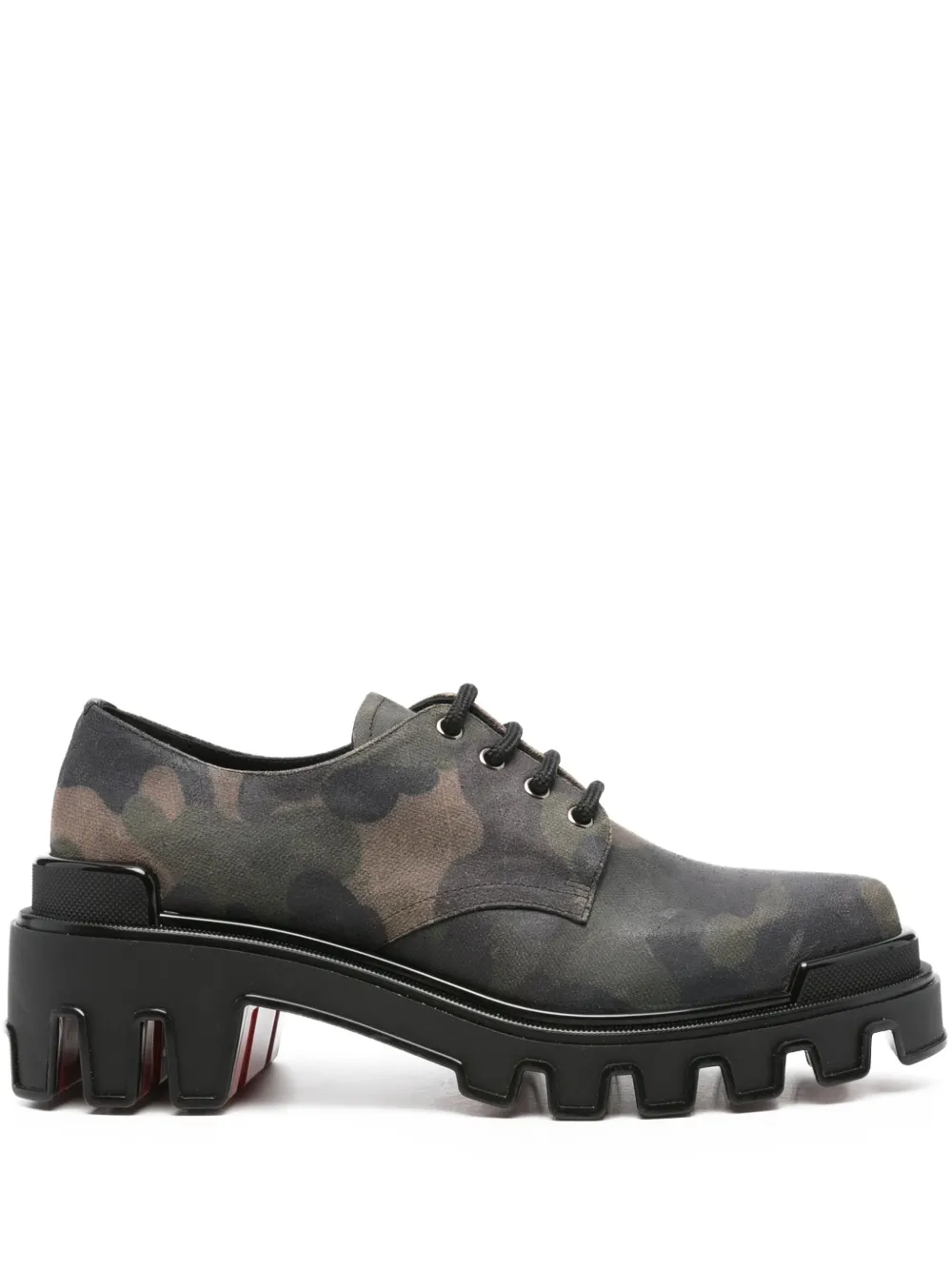 Christian Louboutin leather lace-up boots | Green | Image 1