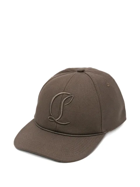 Christian Louboutin gorra de béisbol con logo bordado