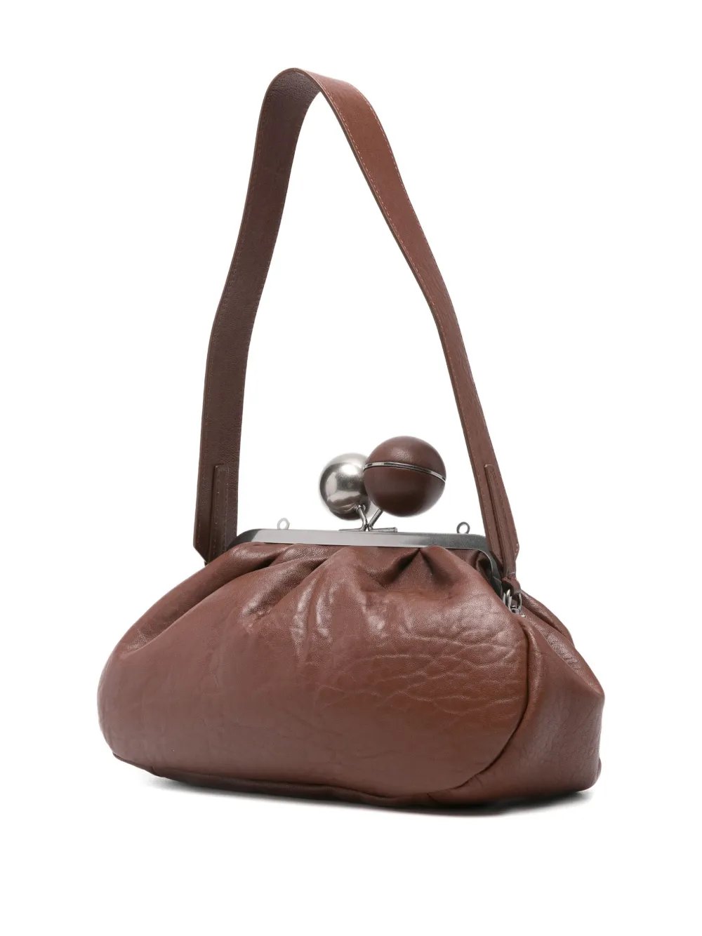 Weekend Max Mara Pasticcino Medium Leather Mini Bag In Brown