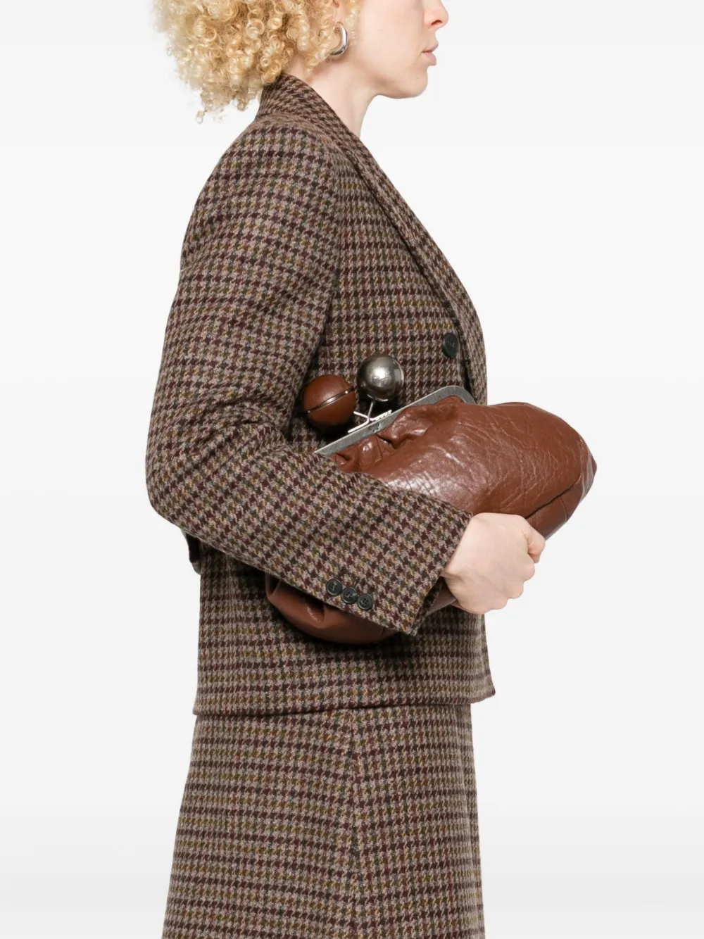 Weekend Max Mara Pancia clutch - Bruin