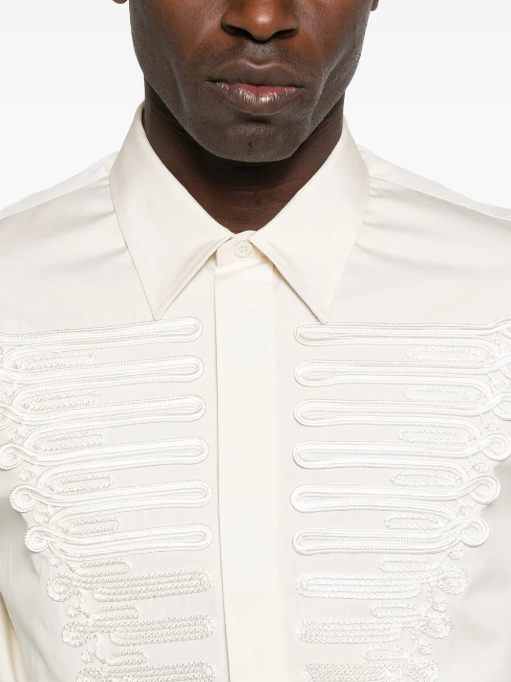 Alexander McQueen Overhemd met borduurwerk Wit