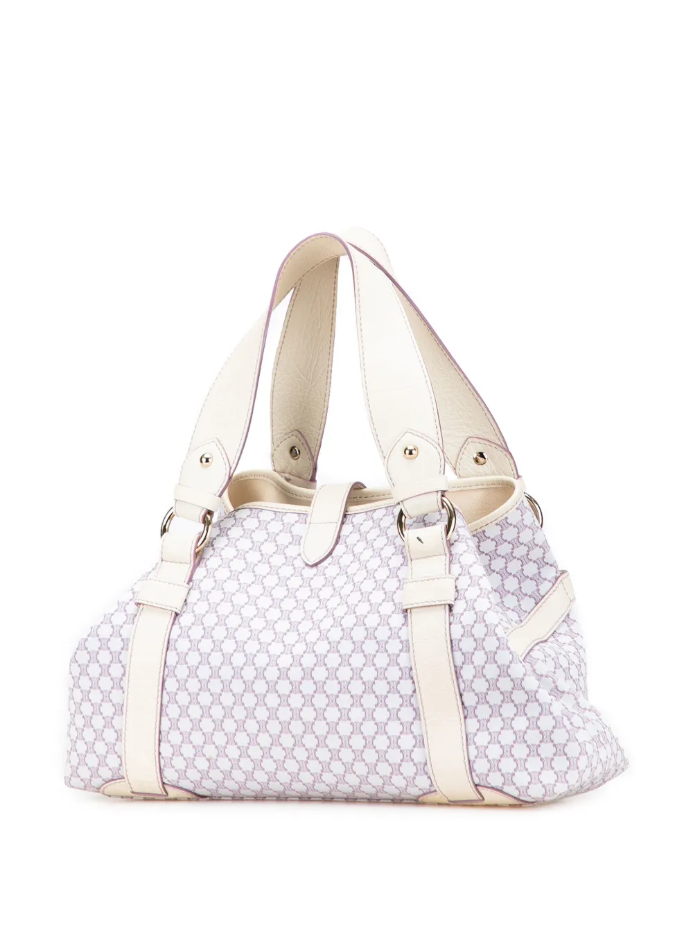 Pre-owned Celine 2006 Macadam Canvas Boogie Handbag In Purple