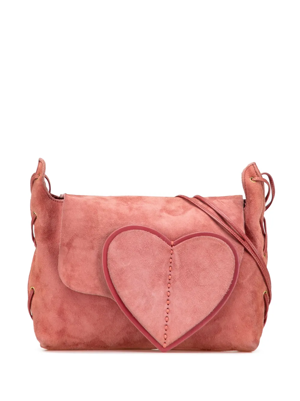Gucci Pre-Owned 2000-2015 Suede Heart shoulder bag | Pink | Image 1