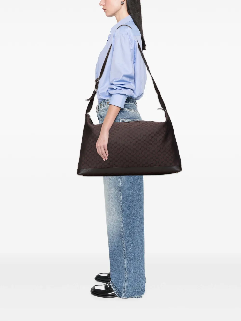 Gucci Pre-Owned 2000-2015 XL GG Nylon travel bag | Pre-Owned | Image 2