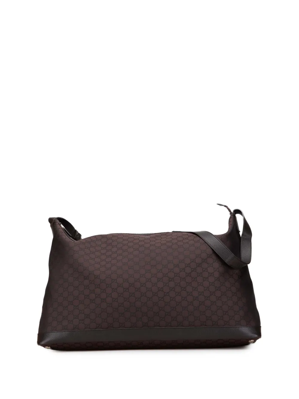 Gucci Pre-Owned 2000-2015 XL GGナイロン トラベルバッグ - ブラウン Gucci Pre-Owned 2000-2015 XL GGナイロン トラベルバッグ - ブラウン