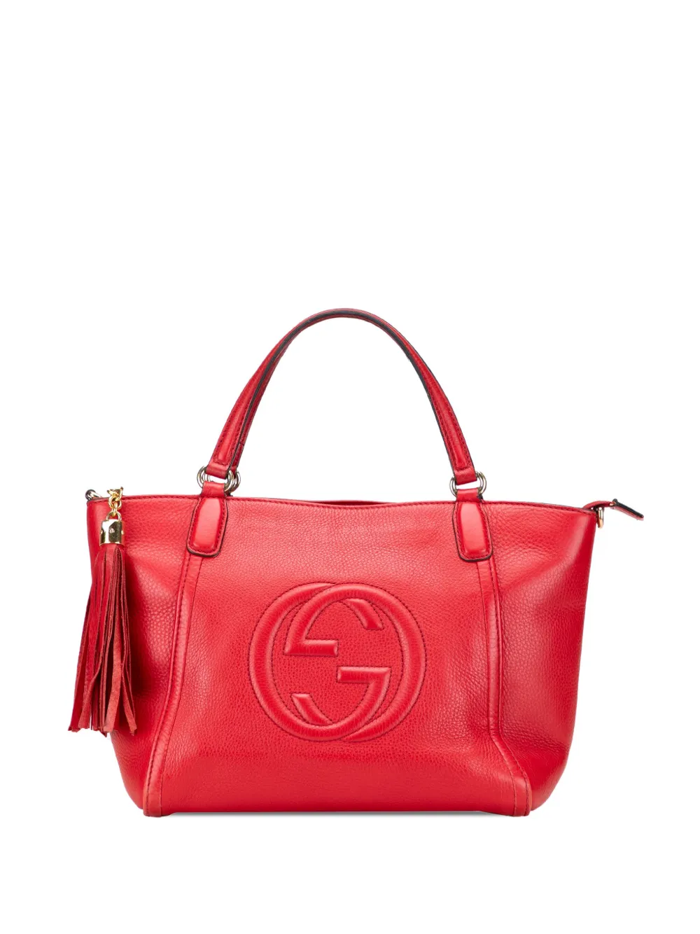 Gucci Pre-Owned 2000-2015 スモール レザー ソーホーセラリウス サッチェルバッグ - レッド Gucci Pre-Owned 2000-2015 スモール レザー ソーホーセラリウス サッチェルバッグ - レッド