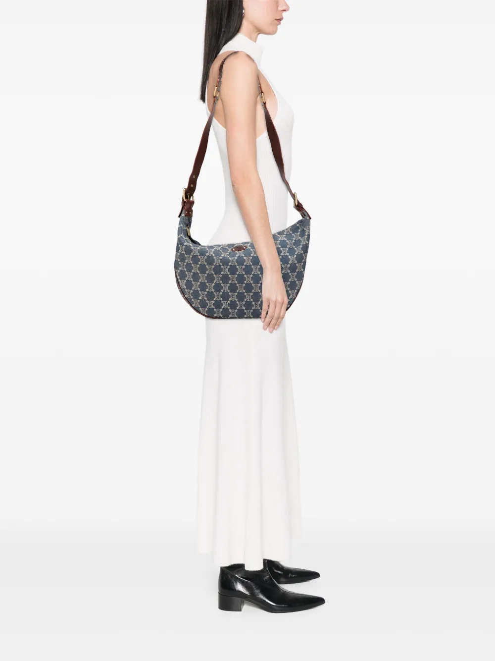 Celine Pre-Owned 2010 Macadam Denim crossbody bag | Pre-Owned | Image 2
